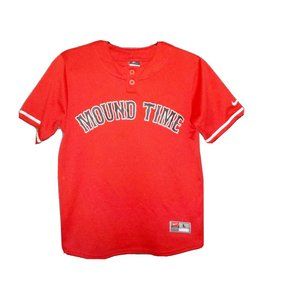 Nike "Mound Time" Baseball Softball Jersey Red Youth Size